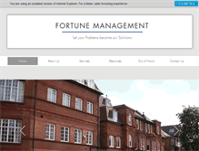 Tablet Screenshot of fortunemanagement.co.uk